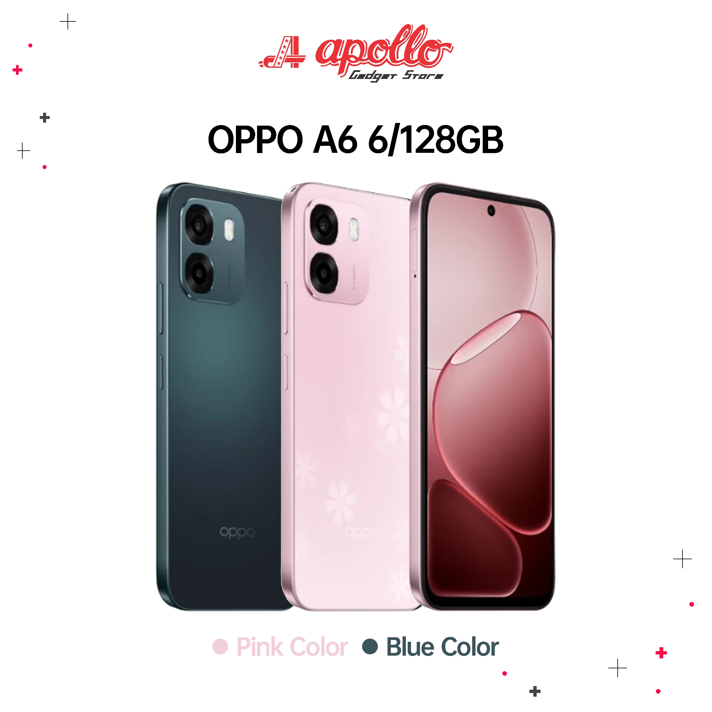 Oppo A6 6/128Gb Official Indonesian Warranty Harga  2,899,000 Ringgit*Penghantaran Percuma