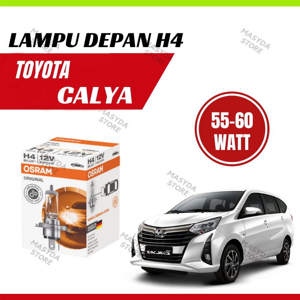 Lampu Depan Osram Mobil Toyota Calya Original H4 Kaki 3 60 Watt Harga 35,000 rupiah*Gratis Ongkir