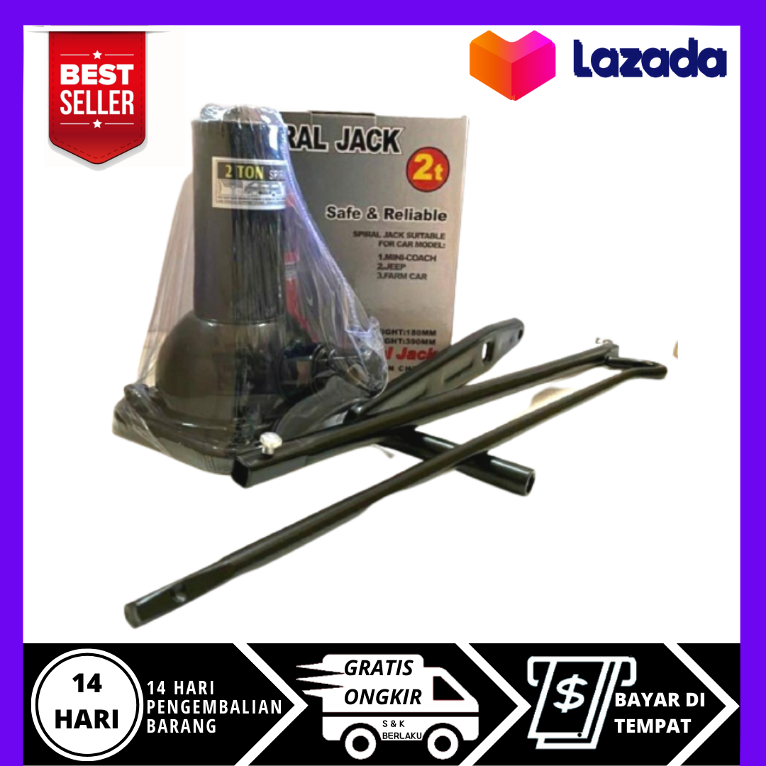 DONGKRAK PUTAR SCREW INOVA SPIRAL TOYOTA BUAYA 2 TON Harga 250,000 rupiah*Gratis Ongkir