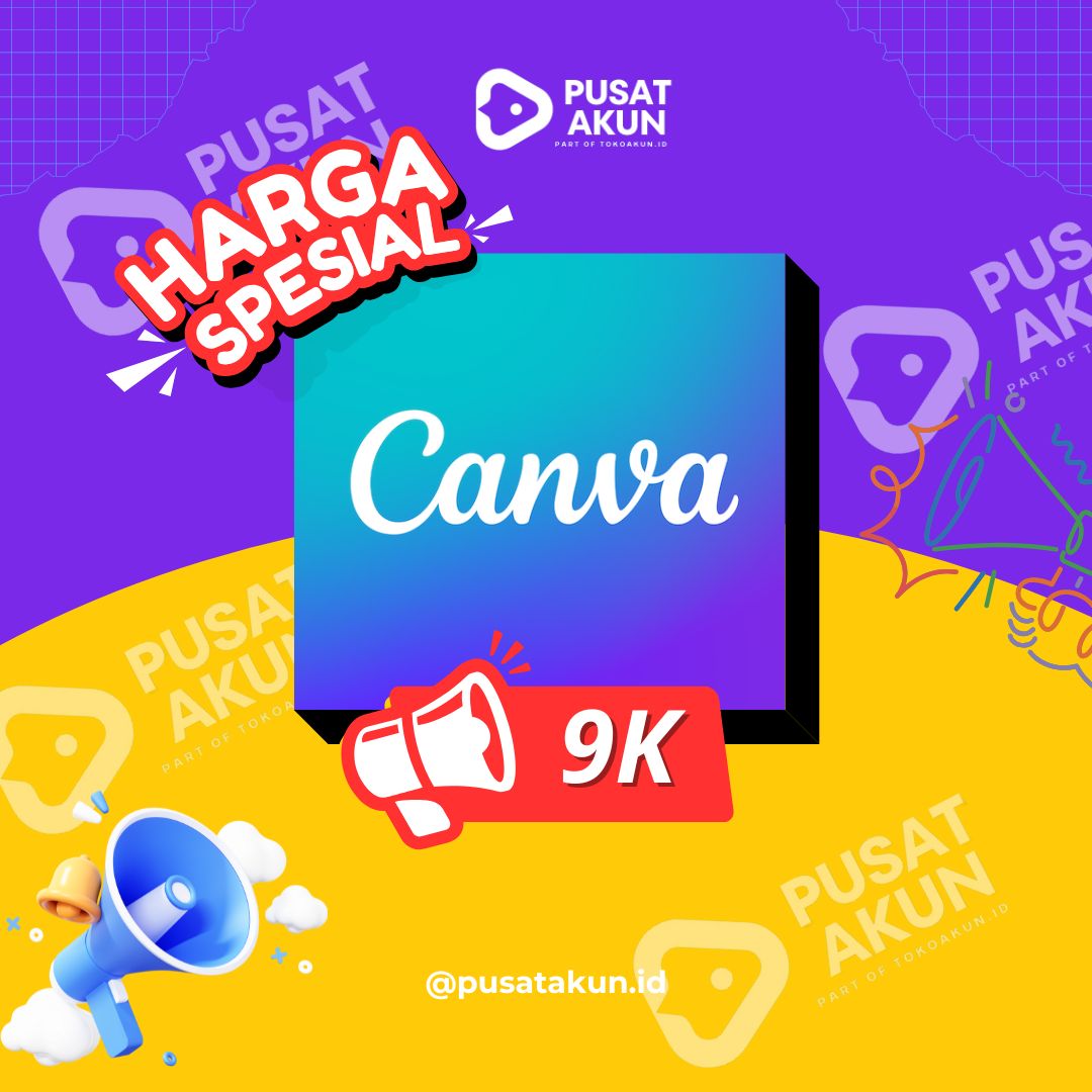 Canva Pro 1 year Harga 9,900 rupiah*Gratis Ongkir