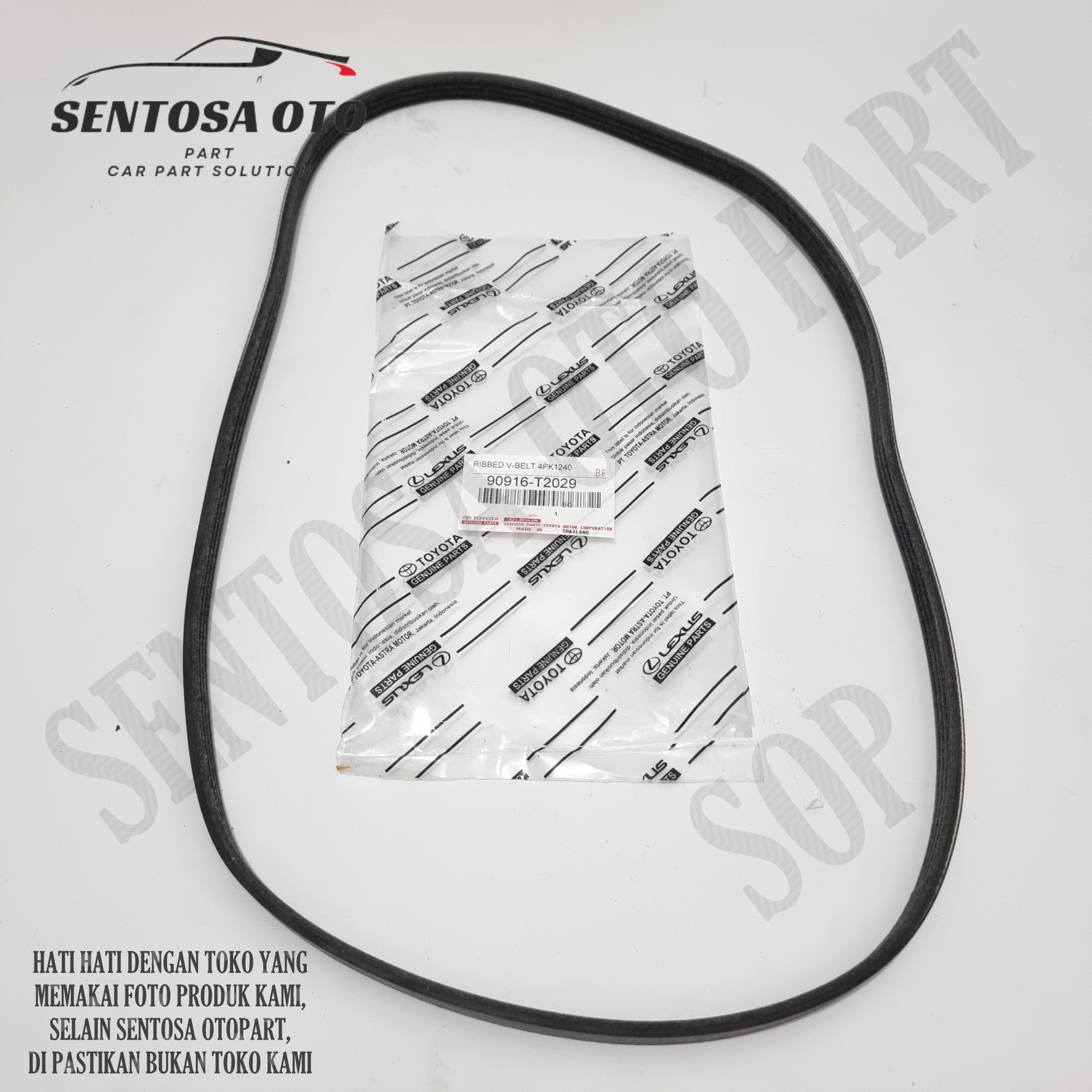 Fan Belt Van belt V-Belt Tali Kipas Vios Limo 2003 2004 2005 2006 4PK 1240 Original Harga 75,000 rupiah*Gratis Ongkir