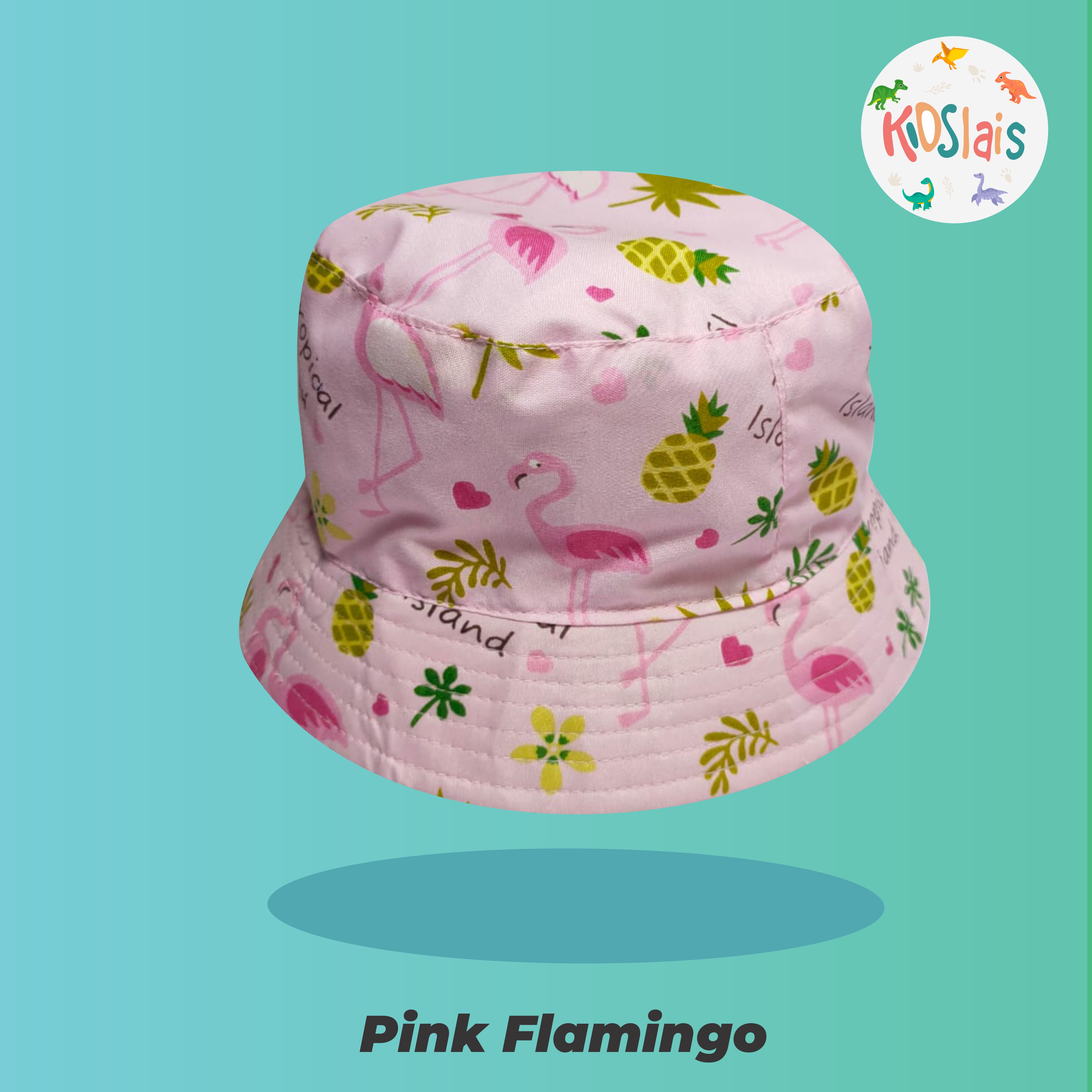 Topi Anak Bucket Hat Flamingo Pink 