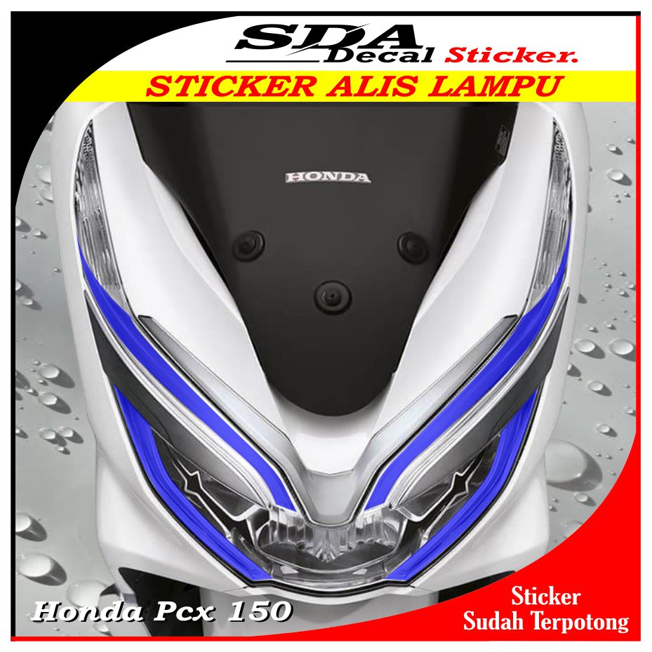 Pcx 150 Headlight Eyebrow Sticker | Latest Pcx 150 Eyebrow Light Stickers Harga 18,500 rupiah*Gratis Ongkir
