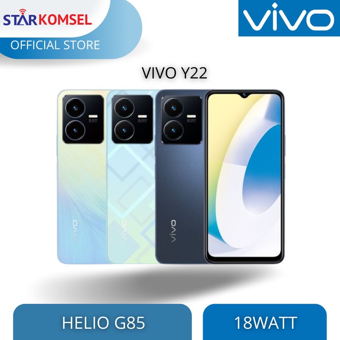 HP VIVO Y22s 6/128 (GARANSI RESMI VIVO) Harga  2,799,000 Ringgit*Penghantaran Percuma