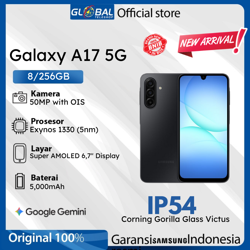 Samsung Galaxy A17 5G 8/256GB Garansi Resmi Samsung Indonesia Harga  3,699,000 Ringgit*Penghantaran Percuma