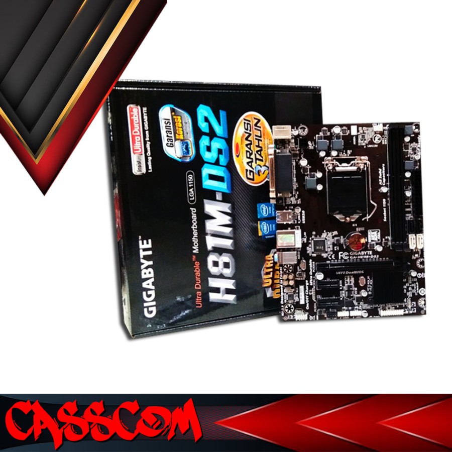 Ready Motherboard Gigabyte H81mds2 Lga 1150 New Garansi Resmi