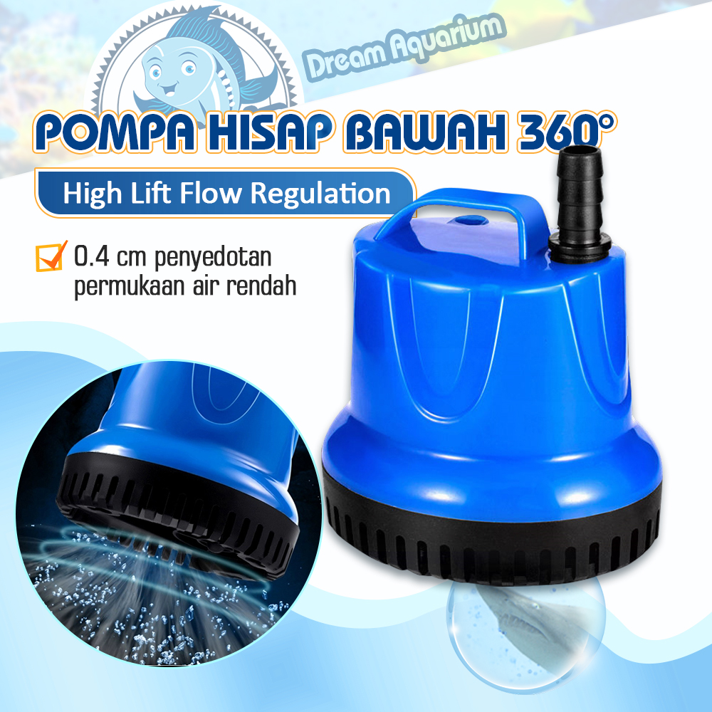 Aquarium Submersible Water Pump Power Head Koi Fish Pond Water Machine 6W 12W 25W 40W Harga  36,800 rupiah*Gratis Ongkir