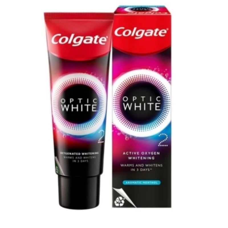 Colgate Optic White Toothpaste O2 Pasta Gigi Aromatic Menthol 85gr