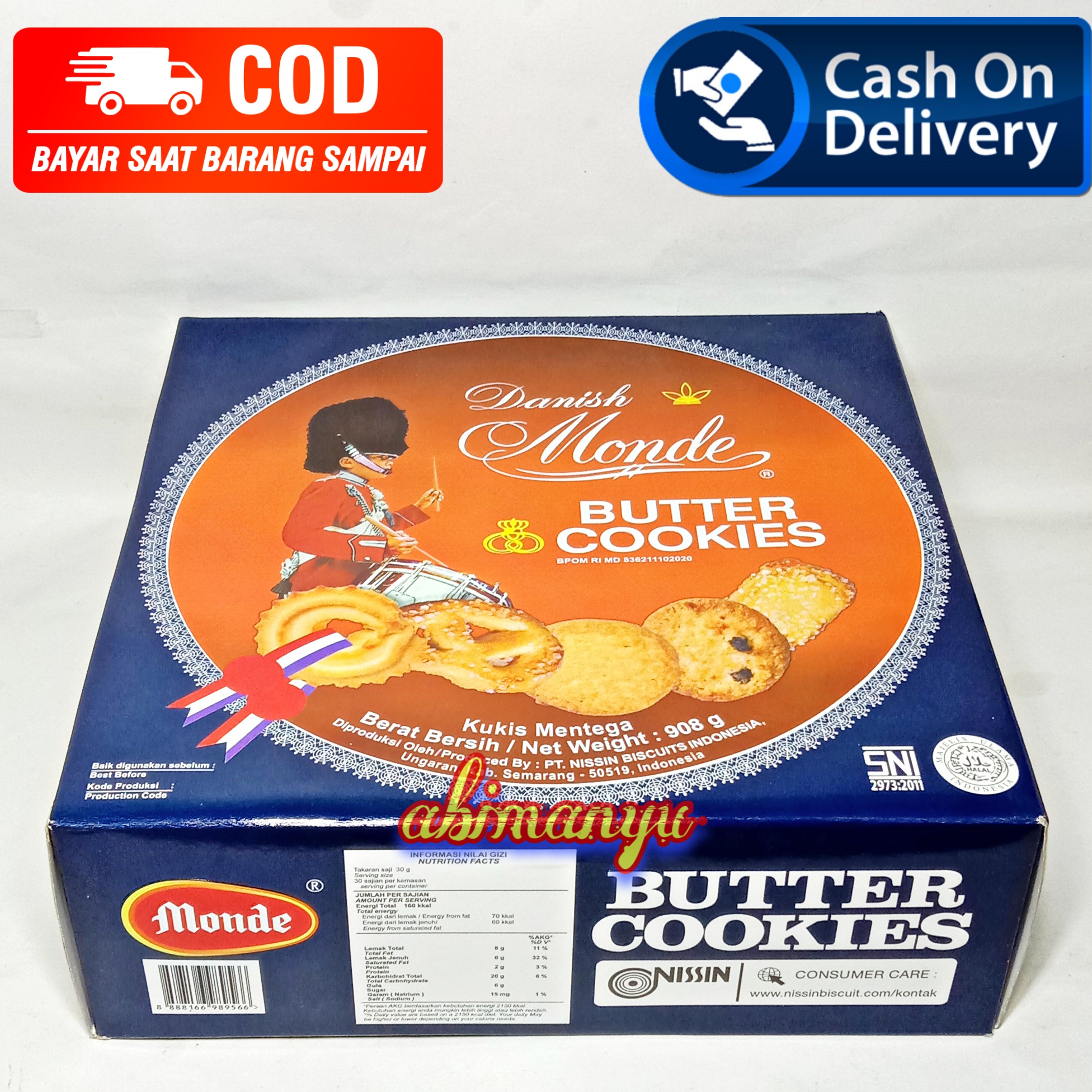 danish monde butter cookies kaleng 908 gr