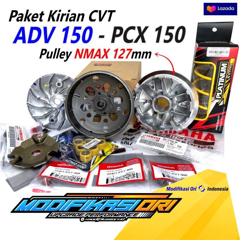 ADV 150 Pakai Kirian NMAX Paket CVT PCX 150 127 mm Rumah Roller Nmax PNP ADV 150 Modifikasi Ori Harga 880,000 rupiah*Gratis Ongkir
