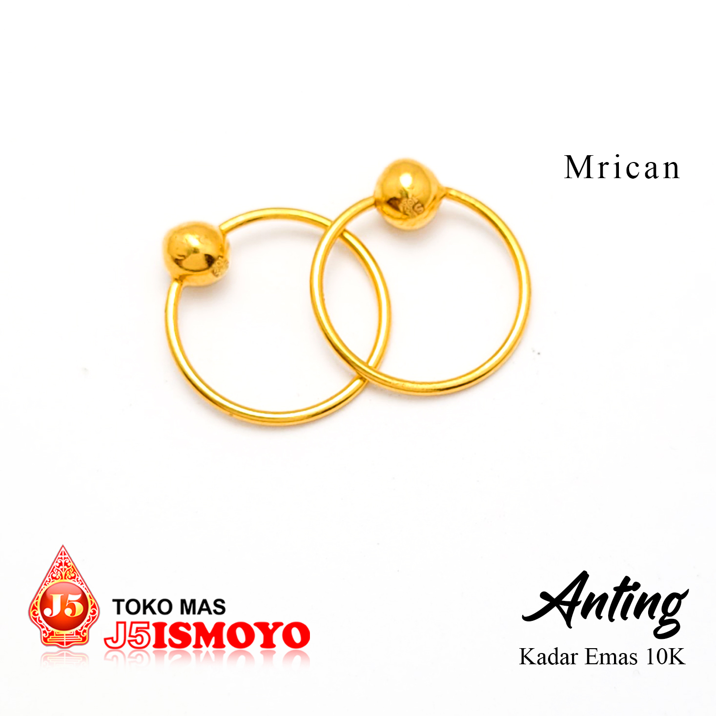 Anting Emas Mrican Baby New Brown J5 Ismoyo Harga  284,000 rupiah*Gratis Ongkir