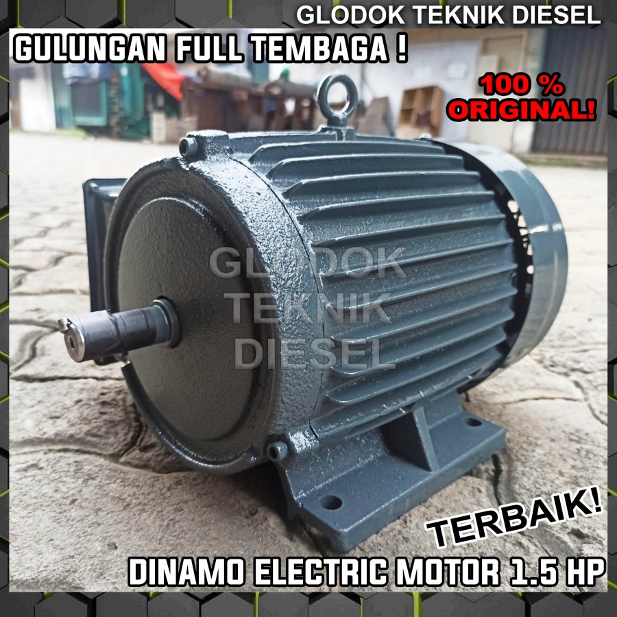 Dynamo Motor 1.5 Hp Jiayu Taiwan 2 & 4 Pole 1 Phase Full Copper Ori Harga 3,191,999 rupiah*Gratis Ongkir
