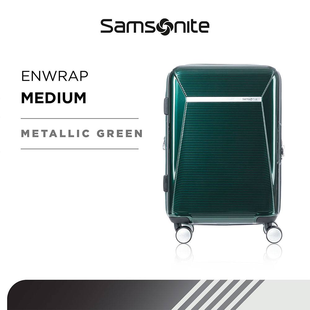 Lazada Indonesia - Samsonite Koper Hardcase Enwrap Medium 25inch – Metallic Green