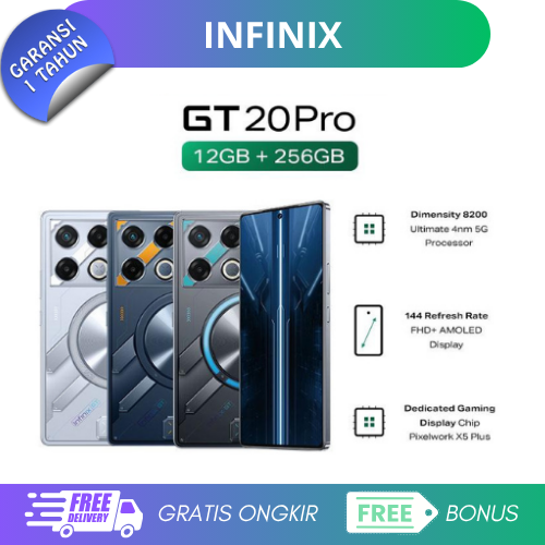 Infinix Gt 20 Pro 12/256Gb - Mediatek Dimensity 8200 Ultimate - Amoled Giá 3,099,000 Đồng*Miễn phí vận chuyển