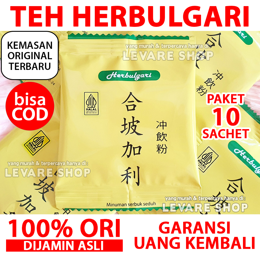 Teh Herbal Herbulgari PAKET 10 SACHET Alami ASLI 100% Original