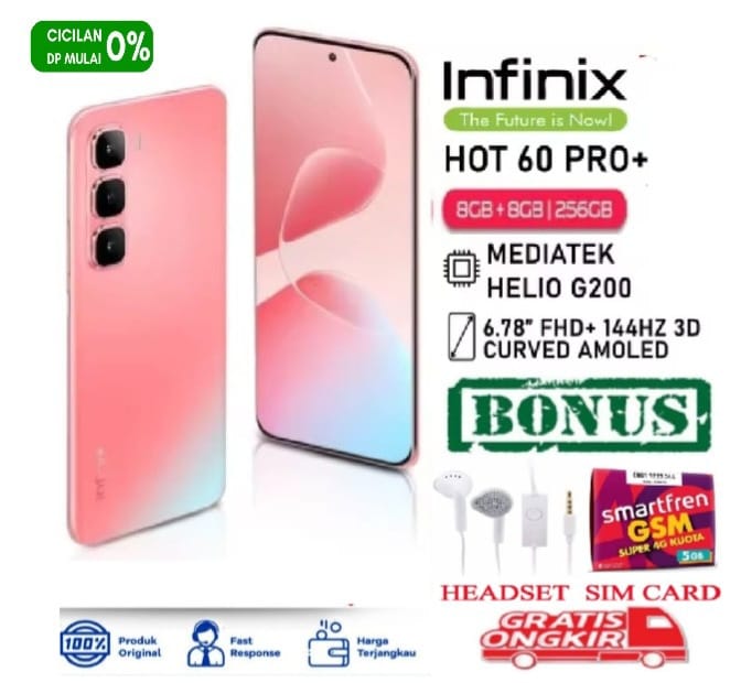 Infinix Hot 60 Pro Plus Nfc Amoled 8/128Gb & 8/256Gb - Warranty - Fullset Harga  2,450,000 Ringgit*Penghantaran Percuma