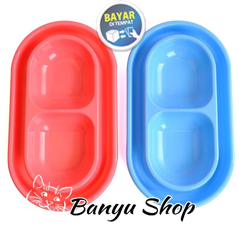 Tempat Makan Minum Anti Semut Untuk Kucing Hewan Warna Biru