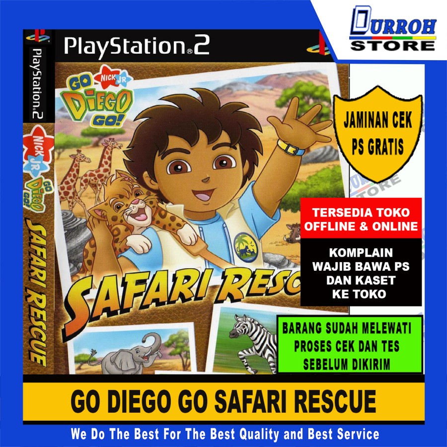 KASET GAME PS 2 GO DIEGO GO SAFARI RESCU Harga  10,000 rupiah*Gratis Ongkir