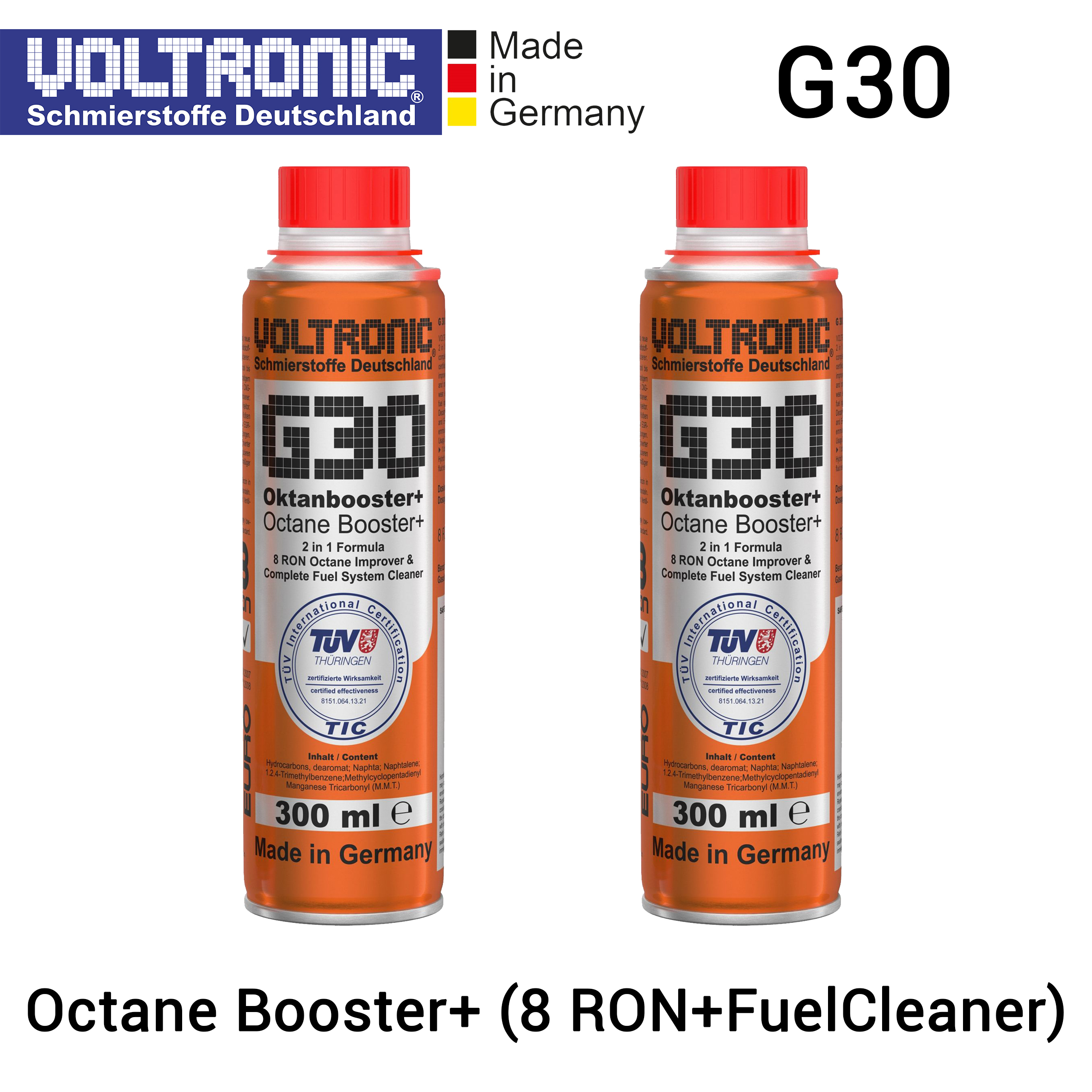 VOLTRONIC G30 - Octane Booster+ (2 in 1) 8 RON & Fuel System Cleaner (Bundling isi 2 Set) - Cairan Penambah Oktan Bensin, Pembersih Tangki Bensin Mobil dan Motor Harga 659,000 rupiah*Gratis Ongkir