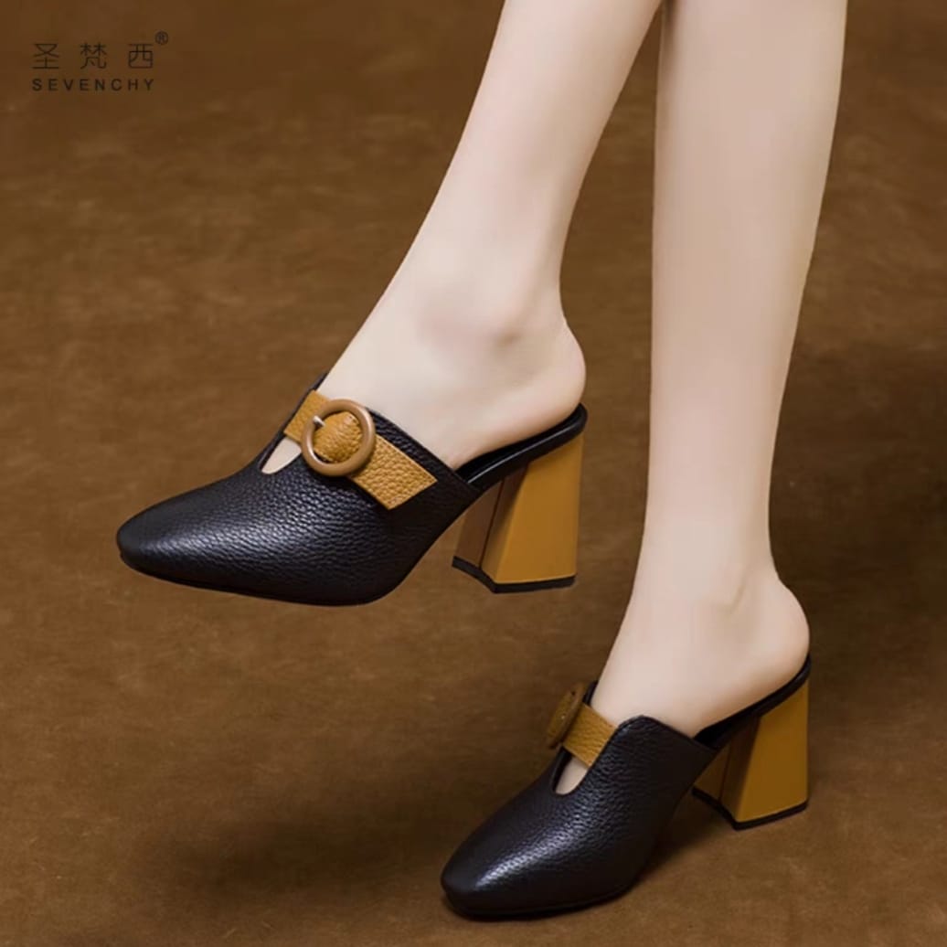 Lian - Aphrodite Vintage Mules Heels / Classical Heels Harga 98,850 rupiah*Gratis Ongkir