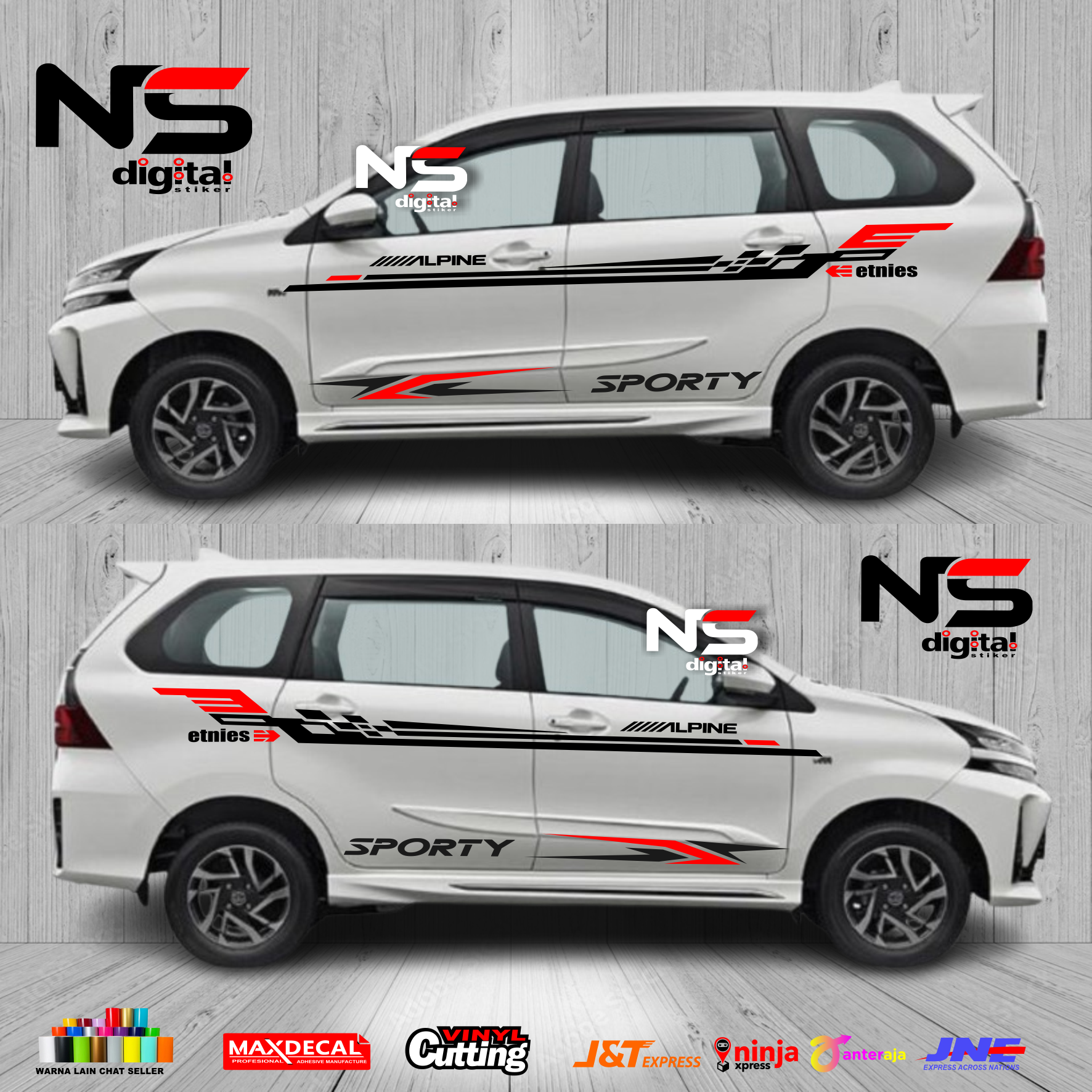 New Cutting Stickers for Avanza Xenia Cars Giá 150,000 Đồng*Miễn phí vận chuyển