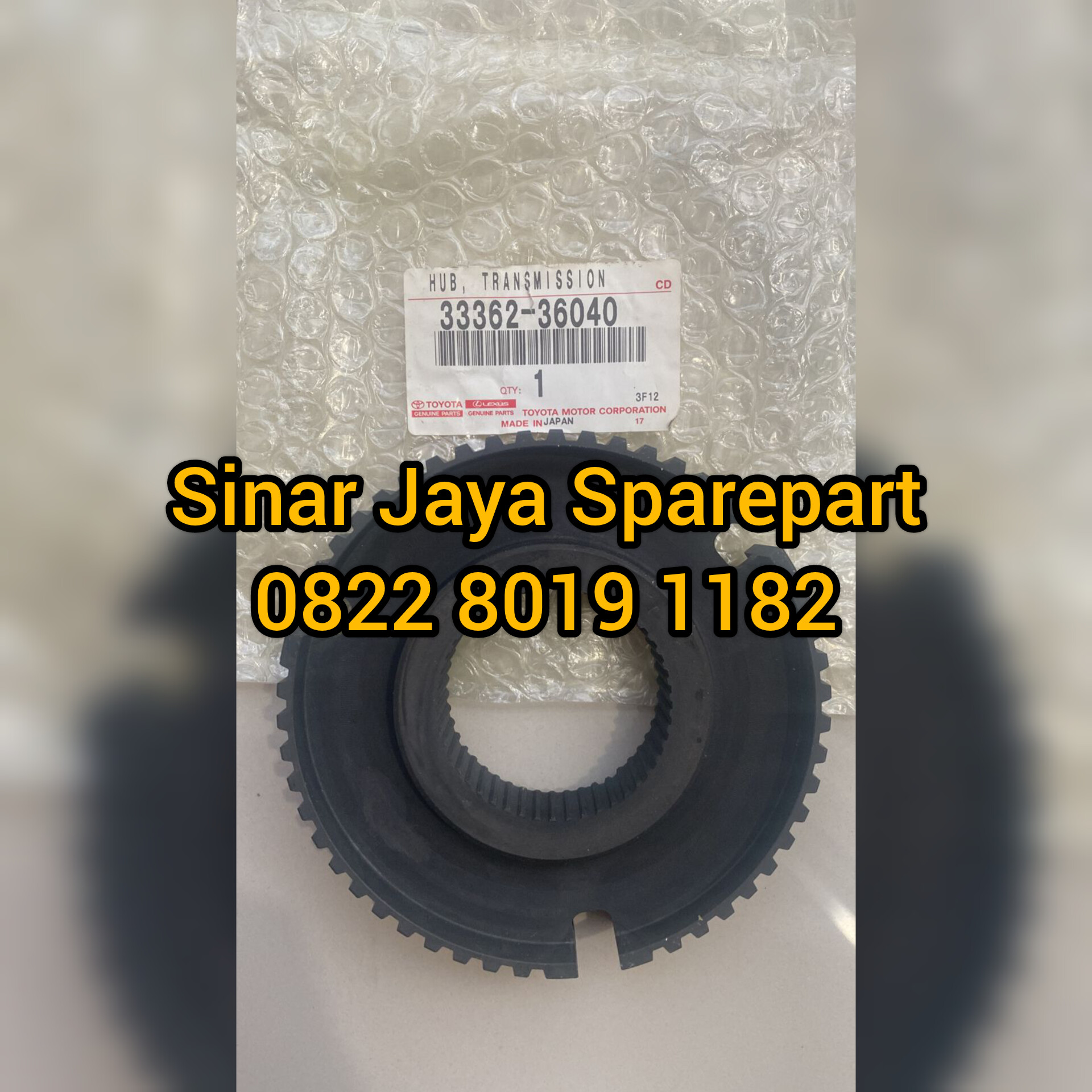 Hub Gigi 2 & Gigi 3 Hino Dutro 110SD 110LD 110HD Toyota Dyna Saurus 110ET 110ST 110FT Original 33362-36040 Harga 1,350,000 rupiah*Gratis Ongkir
