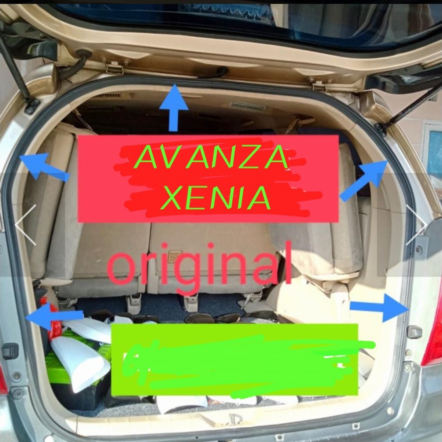 Original Rubber for Rear Trunk Door of Avanza Xenia 2004-2024 Harga 69,000 rupiah*Gratis Ongkir