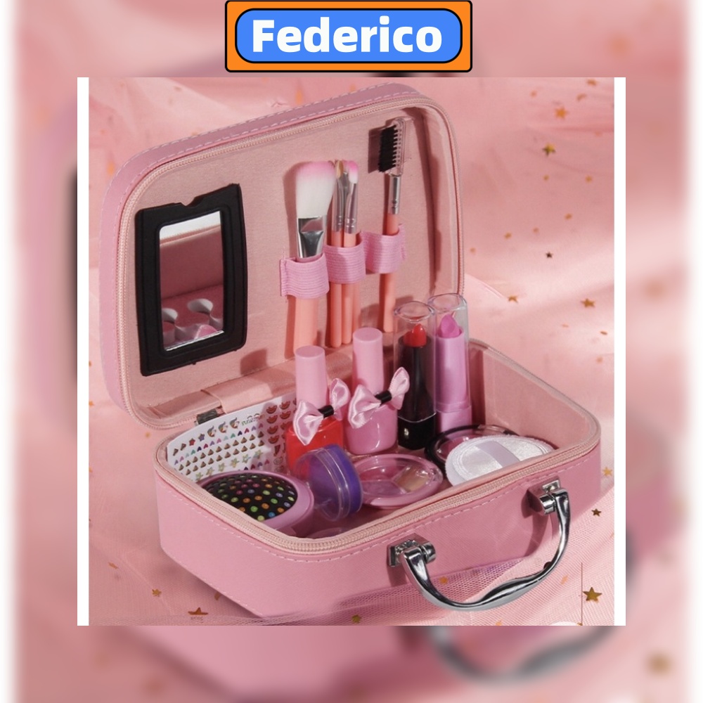 mermaid make up Mainan Make Up Set Tidak Beracun Kado Anak Cewek