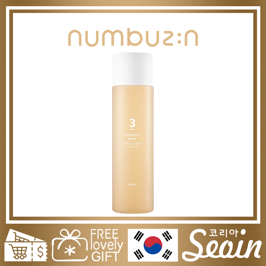 Numbuzin no.3 super glowing essence toner 200ml - seoin