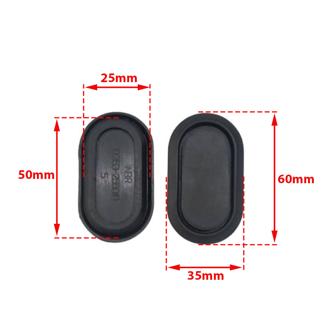 Karet tutup lubang oval pintu bagasi mobil Karet tutup lubang body kabin oval dimeter 2,5X5cm Harga 15,000 rupiah*Gratis Ongkir