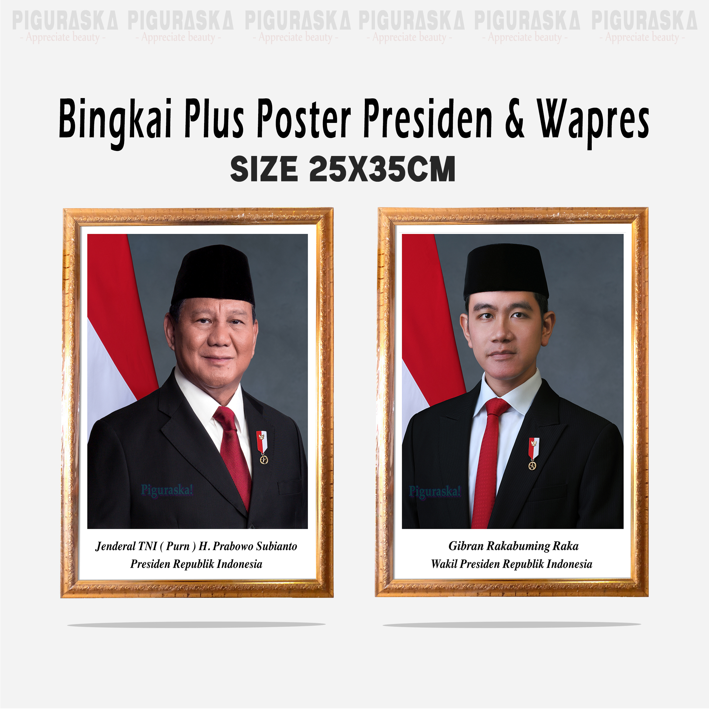 Bingkai Foto Presiden Sepasang — Bingkai Foto Gambar Presiden Dan Wakil Presiden