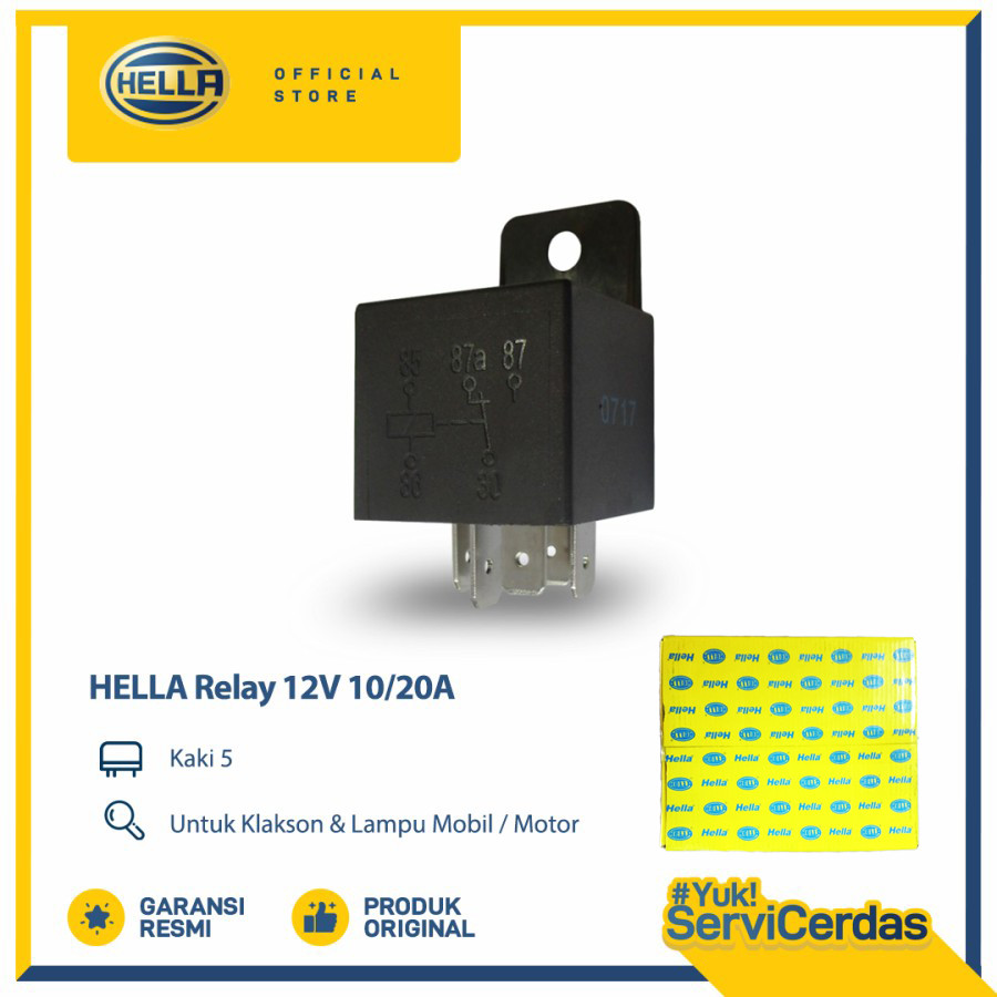 Relay Hella 12V 10/20A Kaki 5 (per DUS) Harga 460,424 Ringgit*Penghantaran Percuma