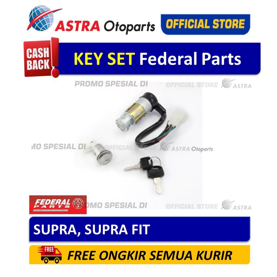 Key Set Federal Parts SUPRA, SUPRA FIT Harga 90,000 rupiah*Gratis Ongkir