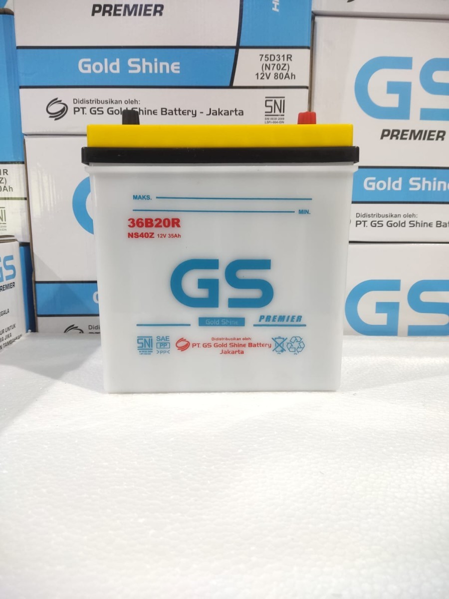 Aki Mobil NS40Z GS Goldshine Battery Aki Mobil TOYOTA Kijang Lama Harga 756,000 rupiah*Gratis Ongkir