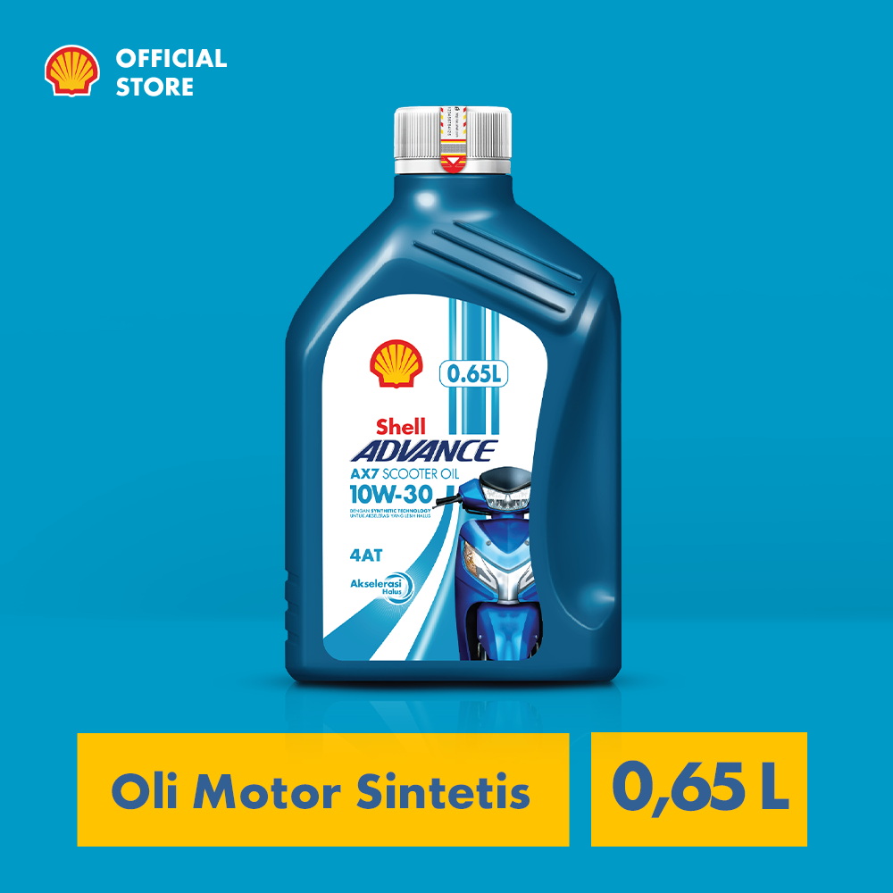 Shell Advance AX7 scooter 10W-30 (0.65l) Oli motor Harga 48,000 Ringgit*Penghantaran Percuma