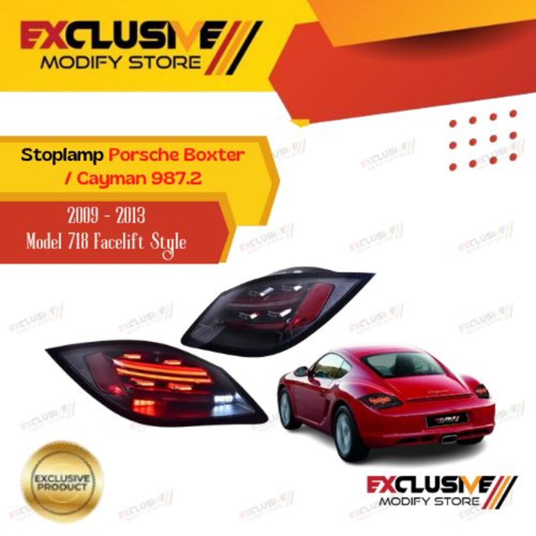 Porsche Boxster/Cayman 987.2 09-13 stoplamp upgrade 718 facade style taillight Harga 16,150,000 rupiah*Gratis Ongkir