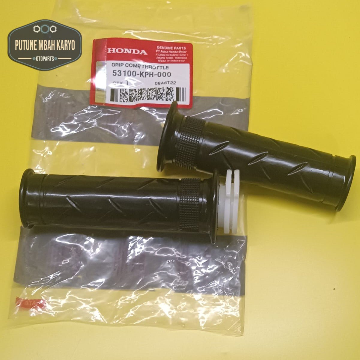 Handgrip Handfat Karet Stang Hand Grip Assy Honda Supra X 125 Karisma KPH Harga 22,532 rupiah*Gratis Ongkir