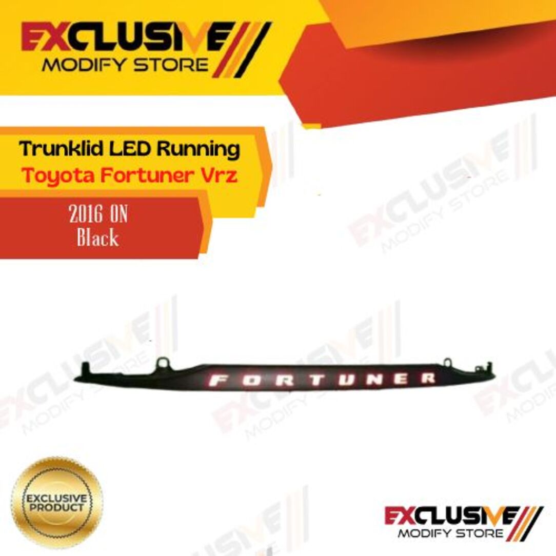 Trunklid led running Fortuner vrz Black 2016 Harga 1,210,000 rupiah*Gratis Ongkir