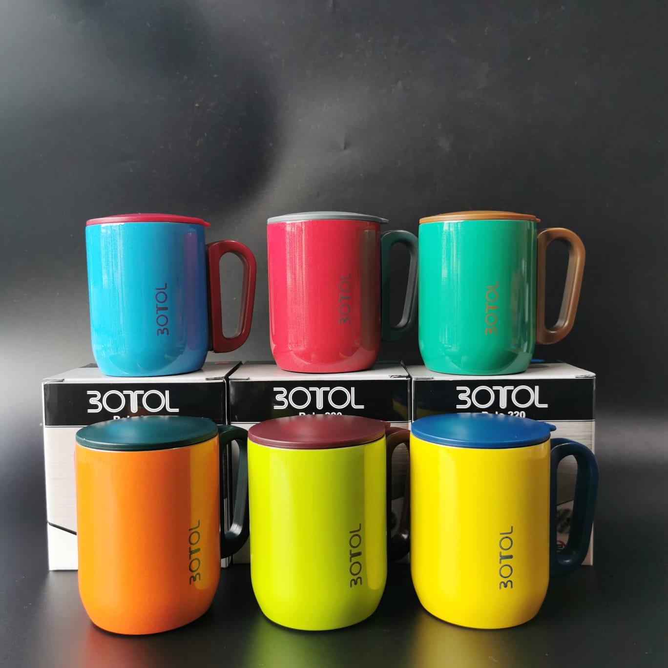 MUG 1816 Gelas POLO Mug Set 6 Pcs 220 ML - kado mewah