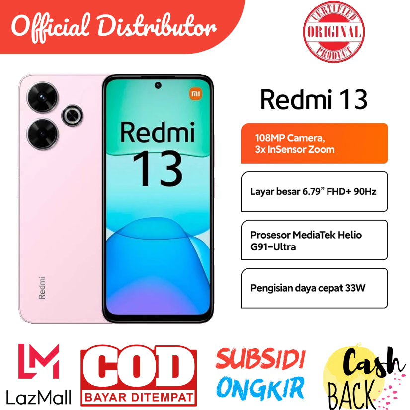 Xiaomi Redmi 13 8/256 Vs 8/128 - 108Mp Camera - Fhd+ Screen - Mediatek Helio G91 Ultra Processor Harga  1,533,510 Ringgit*Penghantaran Percuma