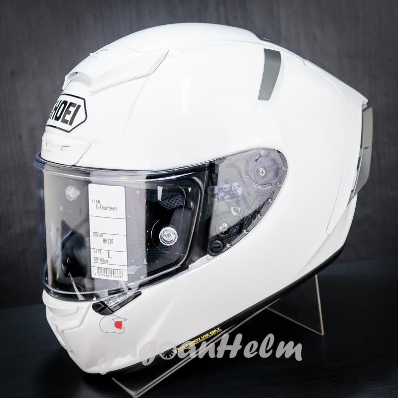 SHOEI HELM X-FOURTEEN X14 | WHITE | XFOURTEEN PLAIN Harga 10,100,000 rupiah*Gratis Ongkir