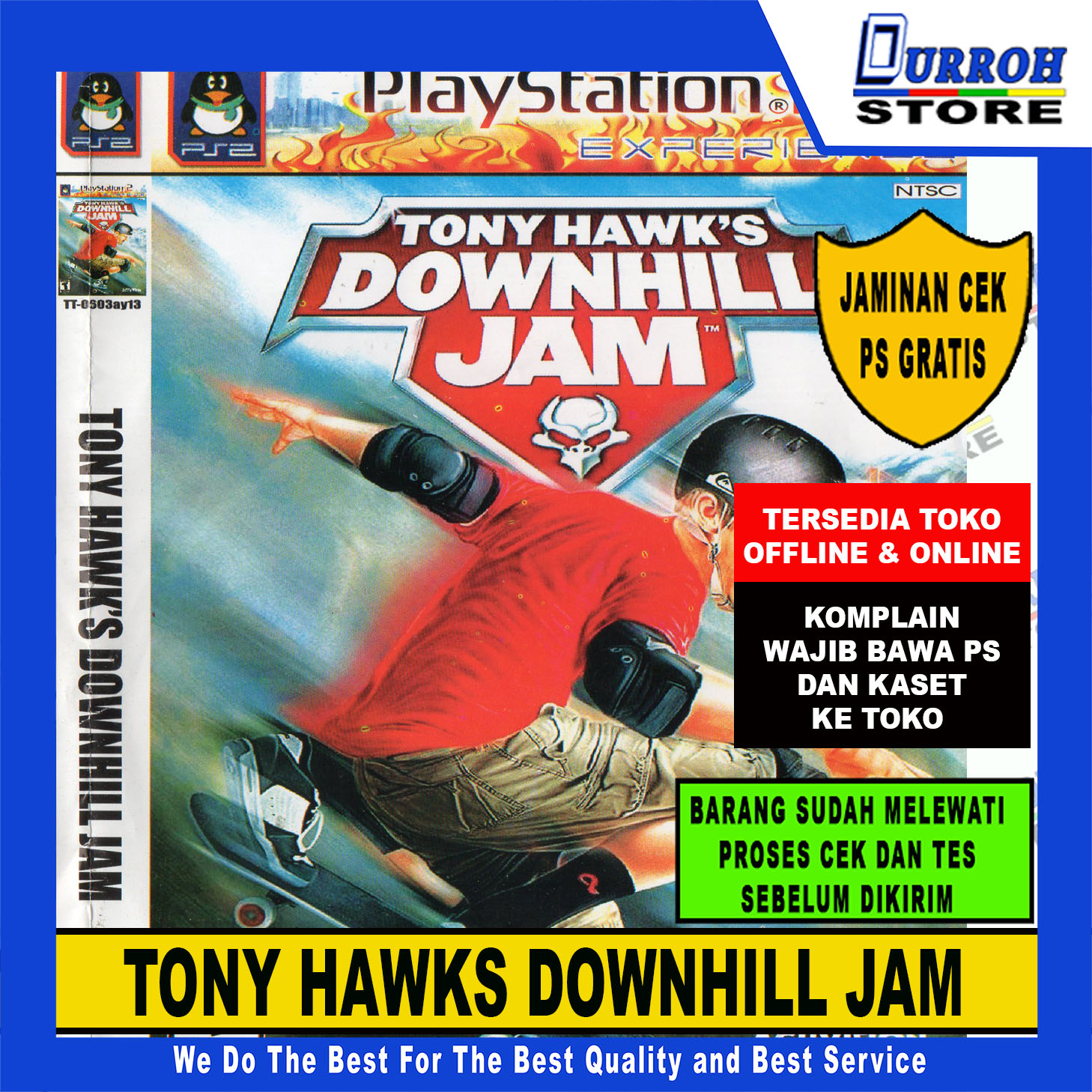 KASET DVD GAME PS 2 DOWNHILL JAM TONY HAWKS Harga 16,500 rupiah*Gratis Ongkir