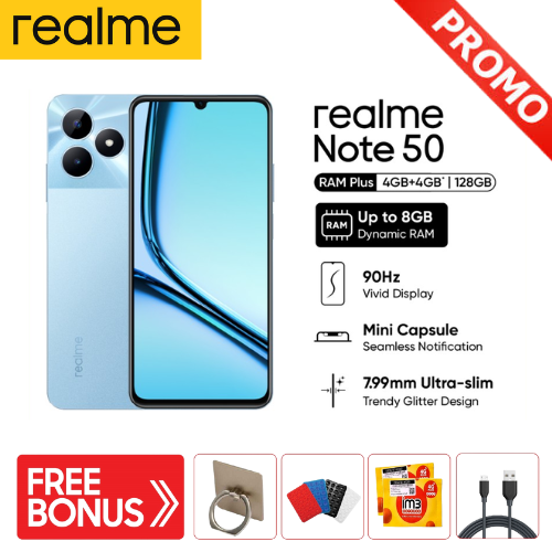 Realme Note 50 90Hz Mini Capsule - IP54 (Tahan Debu & Air) Harga  1,000,000 Ringgit*Penghantaran Percuma