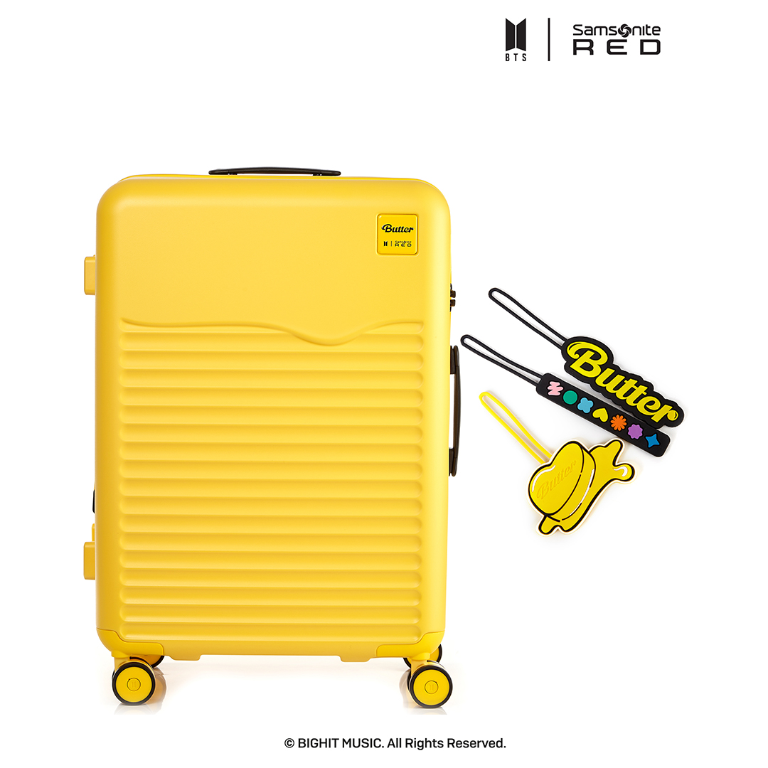 Lazada Indonesia - BTS Butter X SR SP 65/24 EXP YELLOW and 3-IN-1 LUGGAGE TAG Bundle