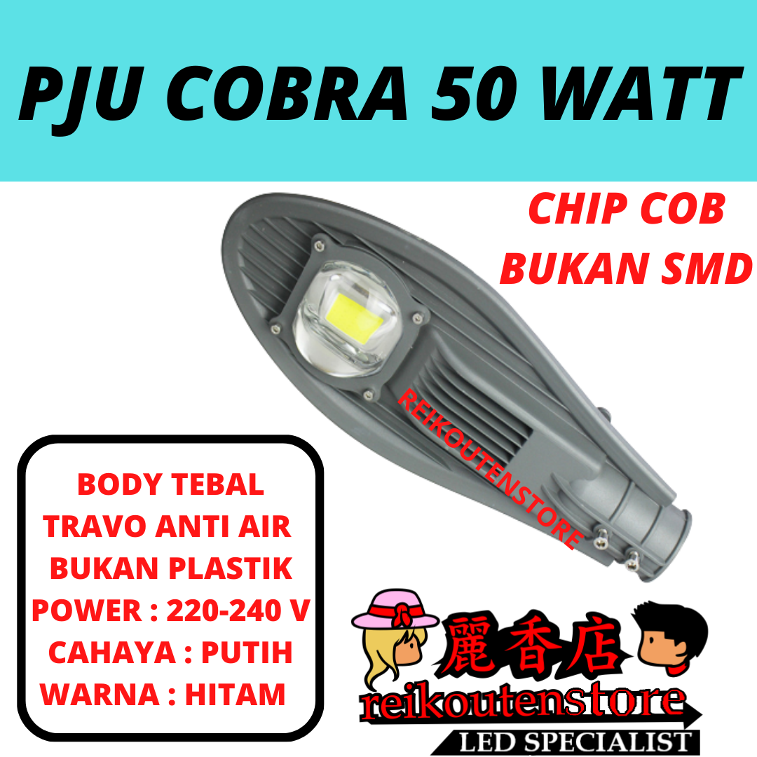 Harga lampu hias	 Obral Lampu Jalan 50 Watt 1 Mata Pju Cobra 50Watt 220V Led Cob 50W Streetlight 50Watt Outdoor Lampu  	