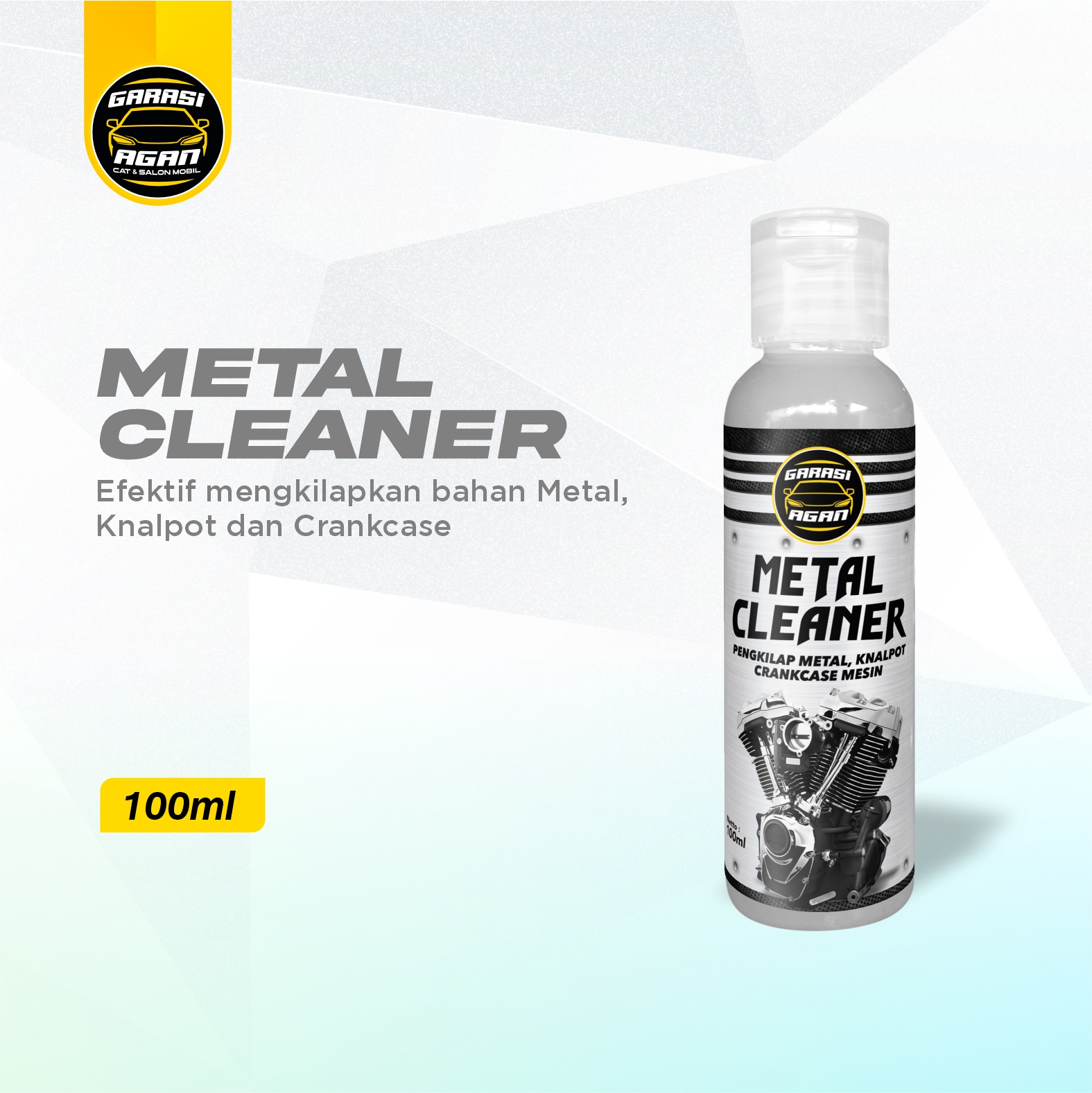GARASI AGAN Metal Cleaner Pengkilap Metal Aluminium Logam Krom Knalpot Crankcase Motor dan Mobil Harga 32,000 rupiah*Gratis Ongkir