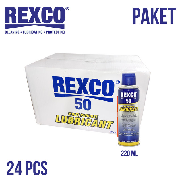 Rexco 50 SET 24 Pelumas Serba Guna / Anti Karat 220 Ml DUS Harga 1,194,336 rupiah*Gratis Ongkir