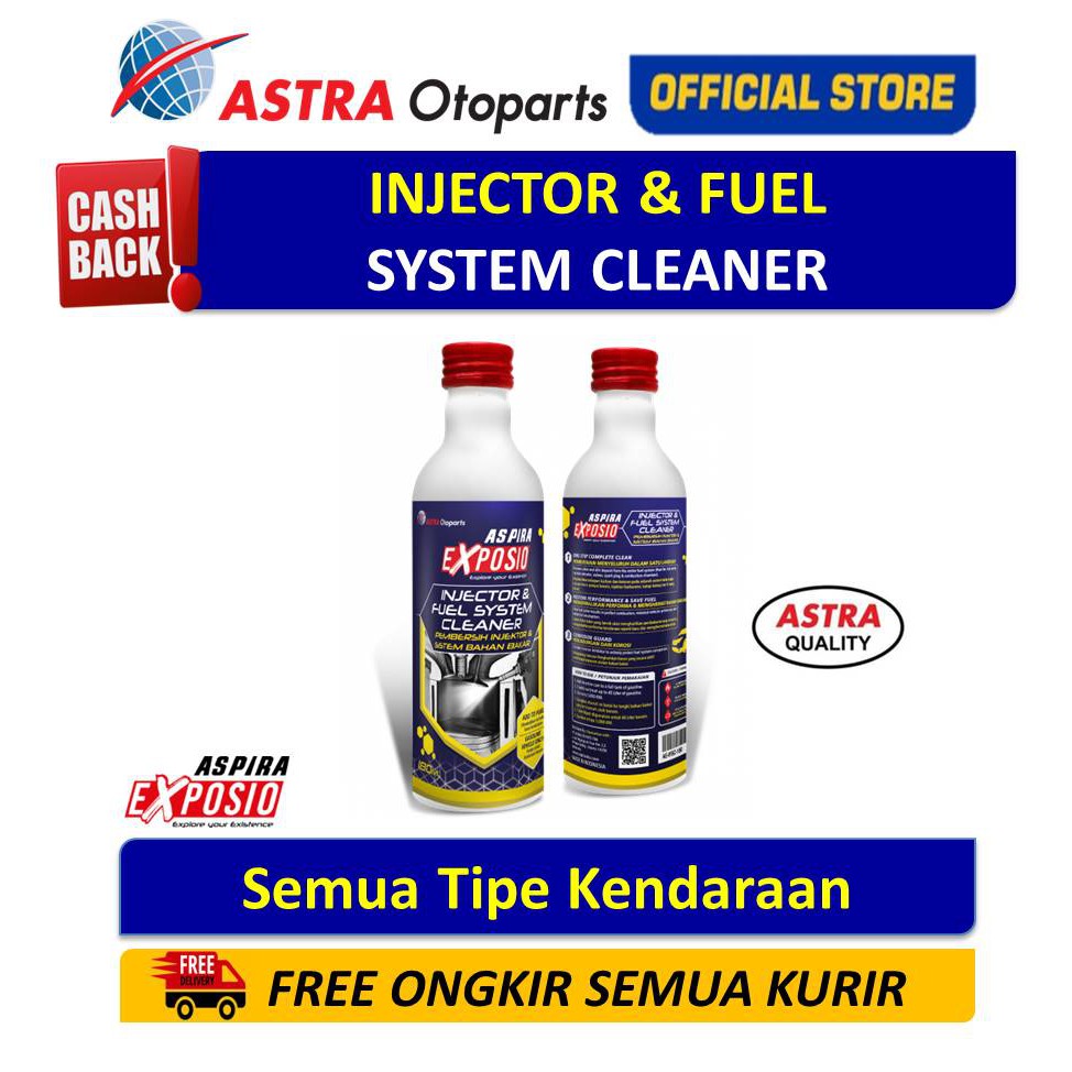 Aspira Exposio Injector & Fuel System Cleaner for Mobil Bensin [180 mL] Harga 99,000 rupiah*Gratis Ongkir