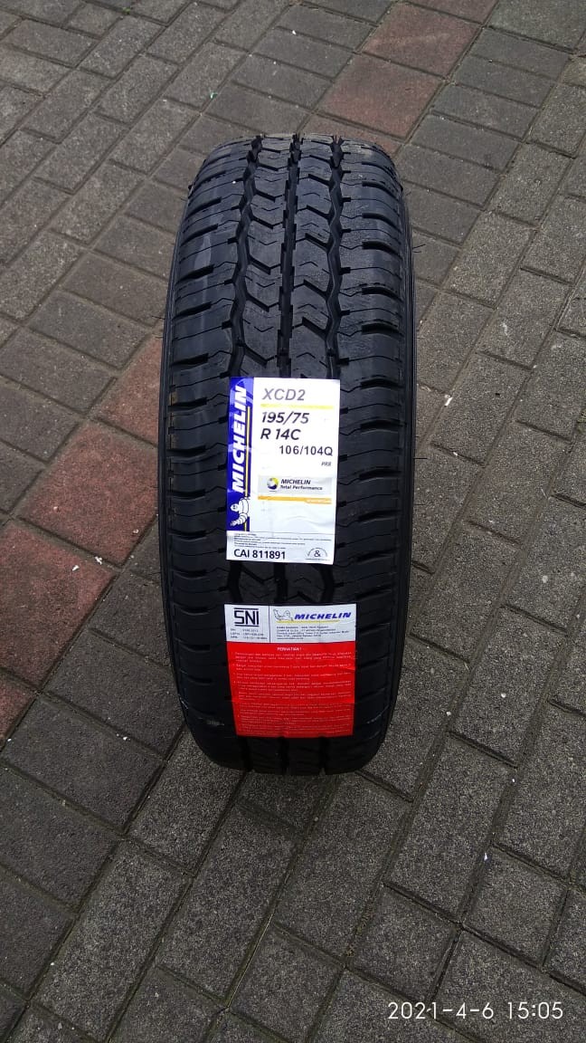 Michelin XCD2 ukuran 195/75 R14 - Ban Mobil Harga 1,700,000 rupiah*Gratis Ongkir