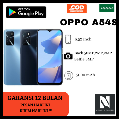  daftar harga dan spesifikasi hp android	 Oppo A54S Ram 6/128Gb Fullset Garansi 1 Th Tersegel 	